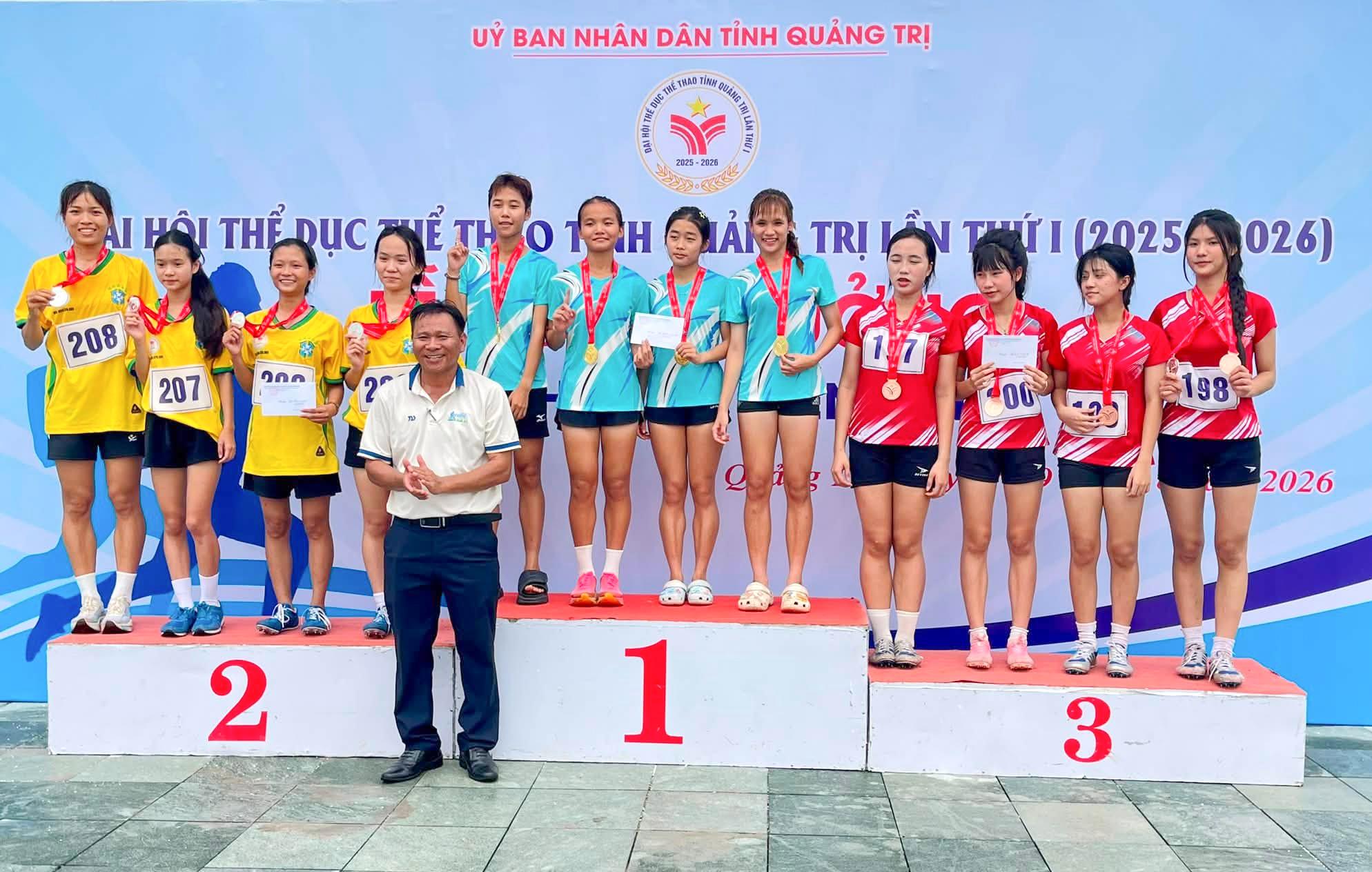 Vĩnh Thủy đạt 1 Huy chương Bạc và 5 Huy chương Đồng môn Điền kinh tại Đại hội Thể dục thể thao tỉnh lần thứ I