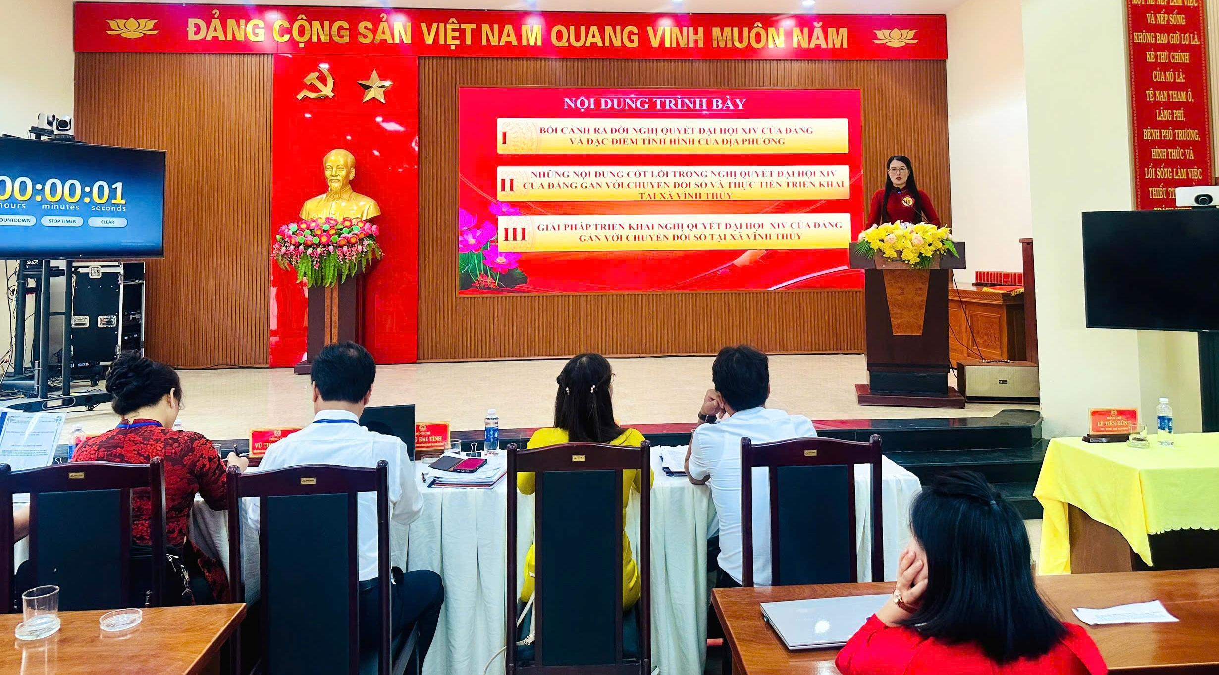 Vĩnh Thủy tham gia Hội thi báo cáo viên, tuyên truyền viên giỏi cấp tỉnh năm 2026 (Cụm 7)