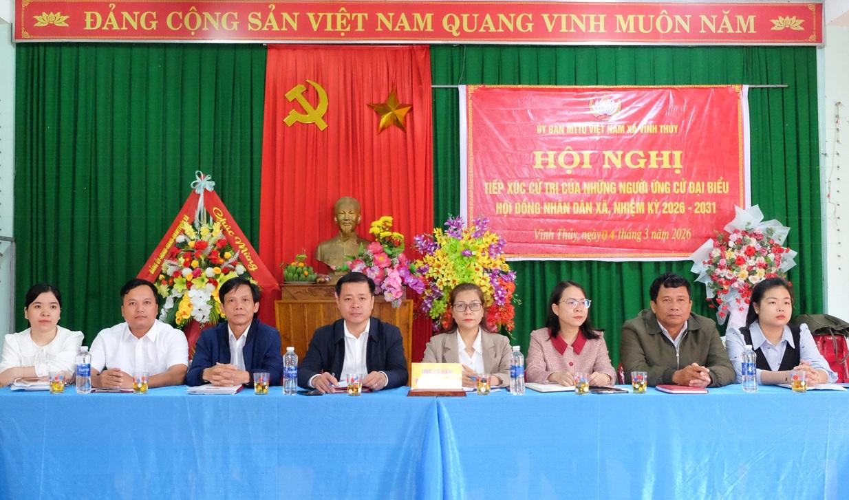 Đơn vị bầu cử số 2: Tiểu sử tóm tắt những người ứng cử đại biểu HĐND xã Vĩnh Thủy, nhiệm kỳ 2026- 2031