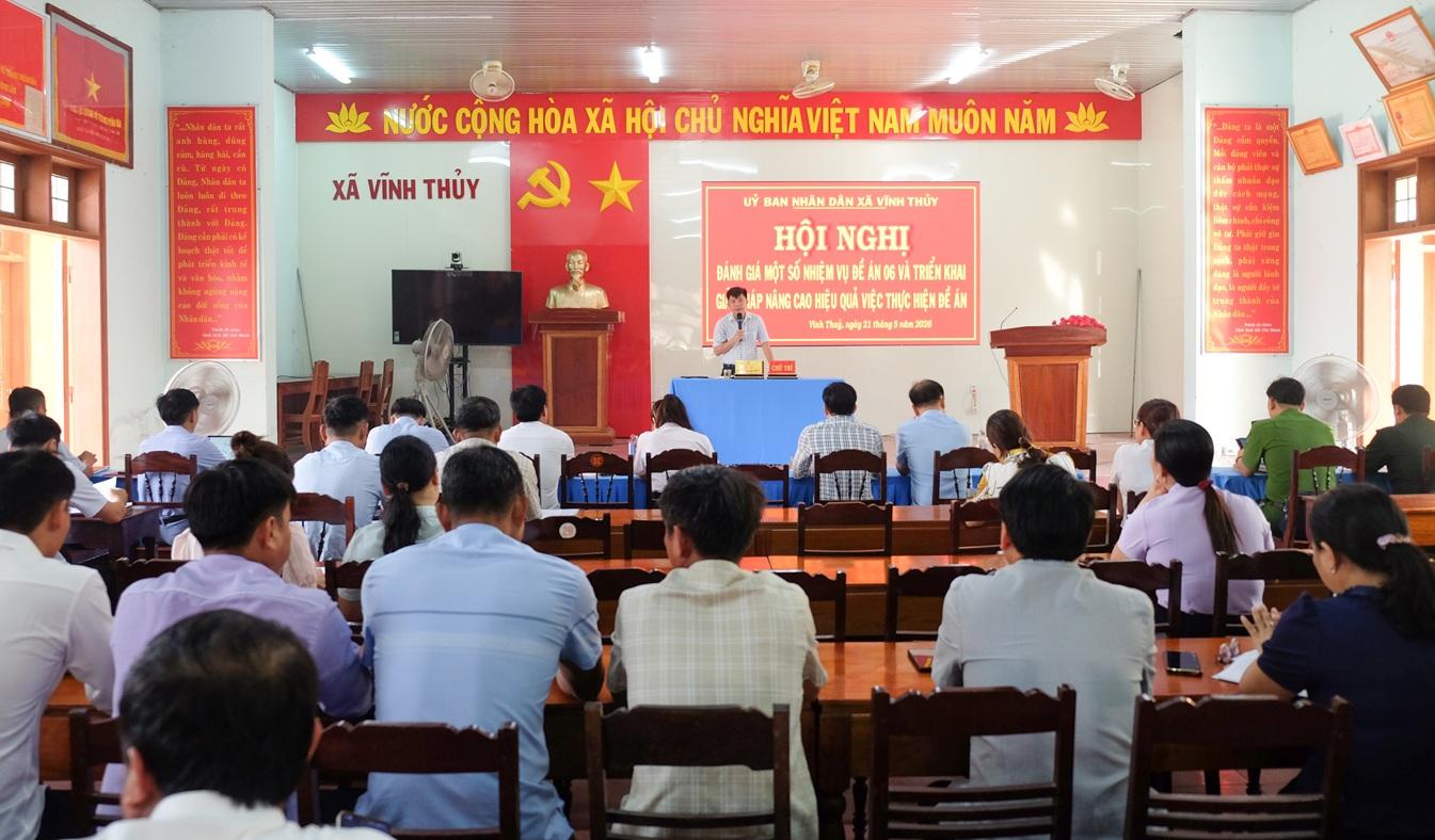 Vĩnh Thủy: Hội nghị đánh giá kết quả thực hiện Đề án 06