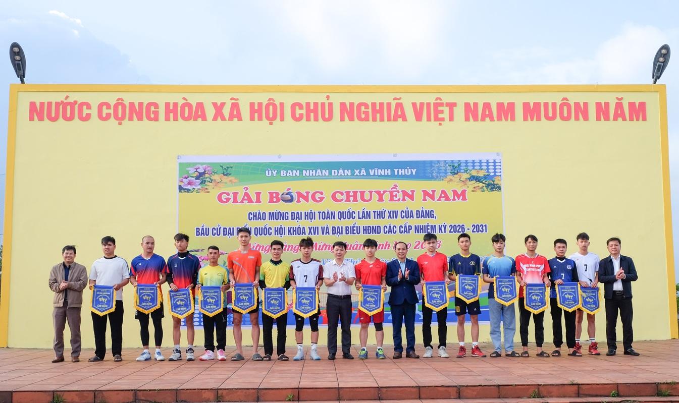 Vĩnh Thủy khai mạc Giải bóng chuyền nam mừng Đảng - mừng Xuân Bính Ngọ 2026