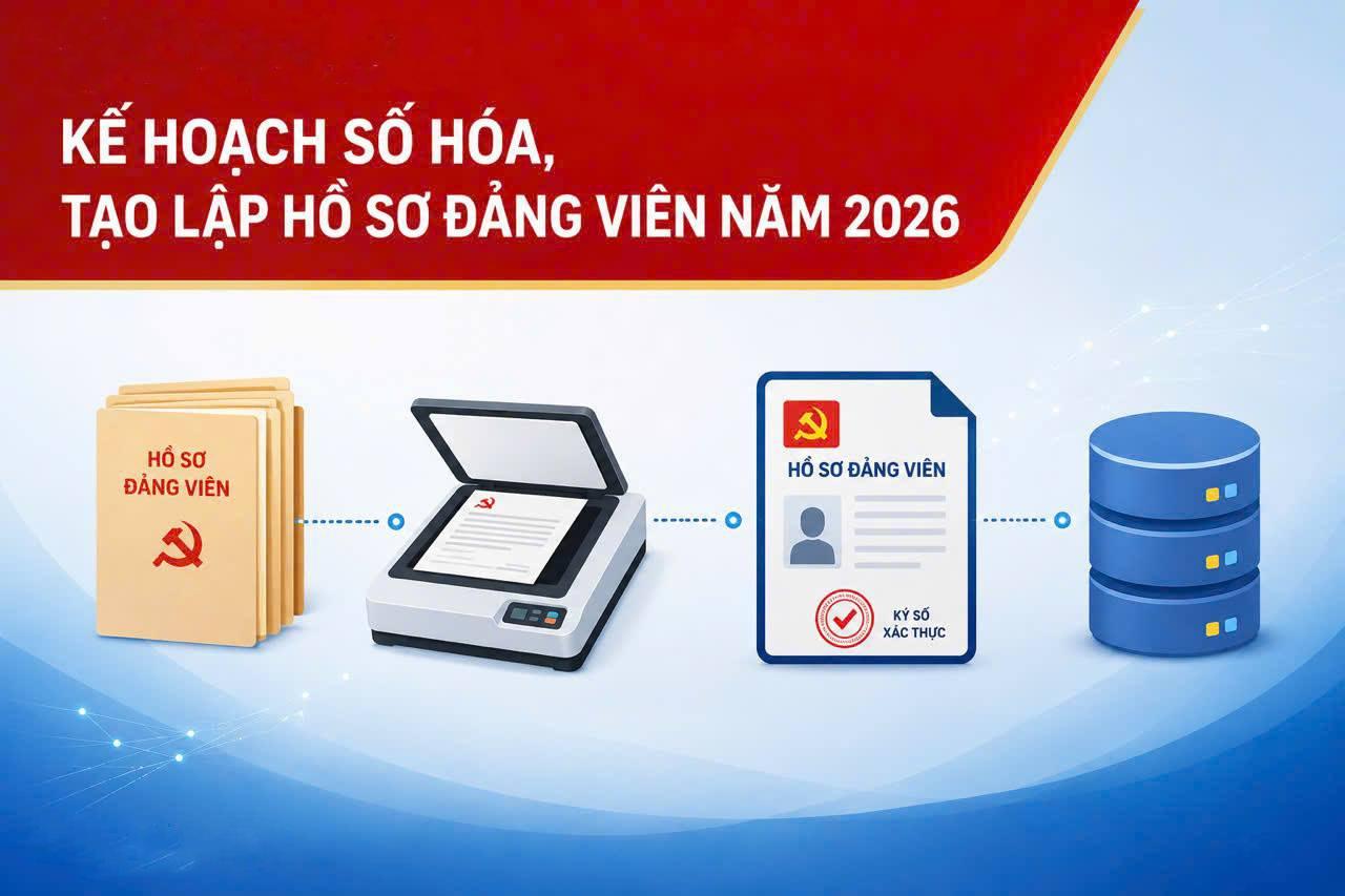 Vĩnh Thủy triển khai số hóa hồ sơ đảng viên