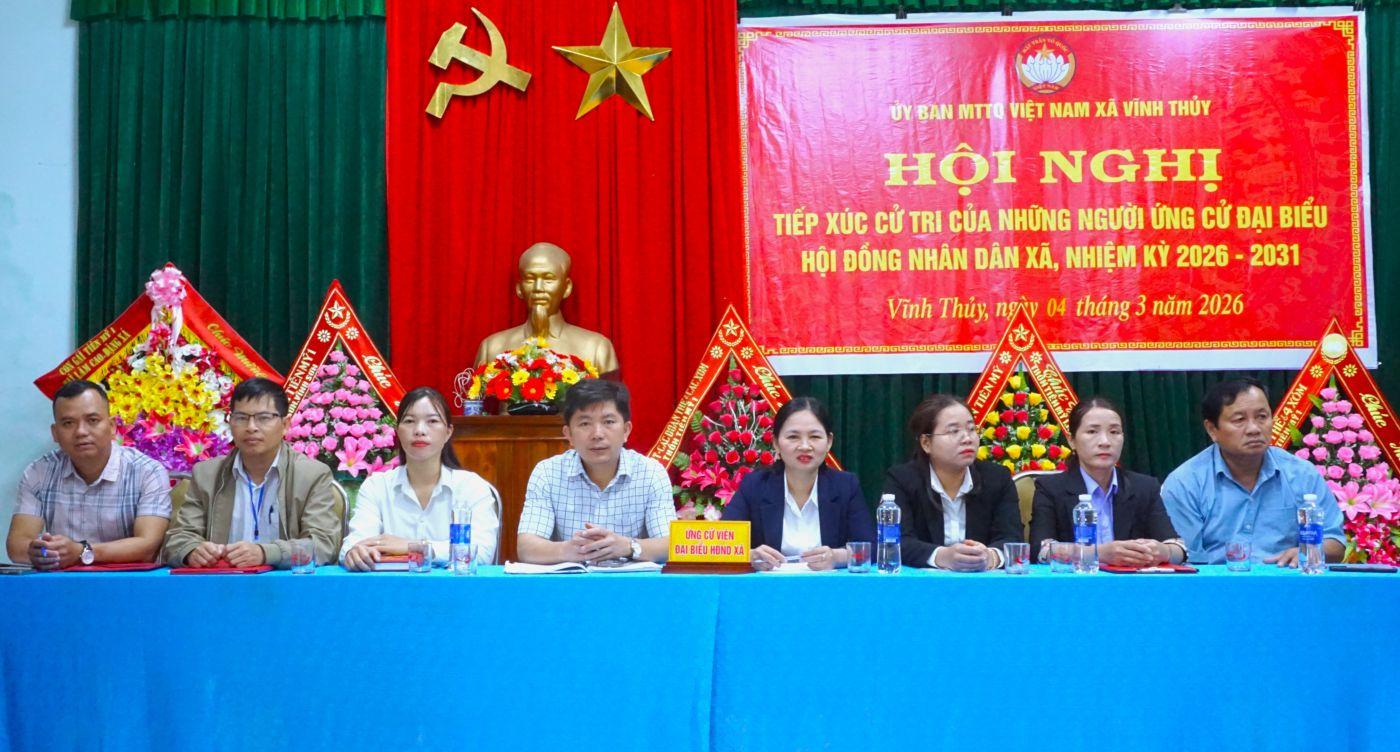 Đơn vị bầu cử số 3: Tiểu sử tóm tắt những người ứng cử đại biểu HĐND xã Vĩnh Thủy, nhiệm kỳ 2026- 2031