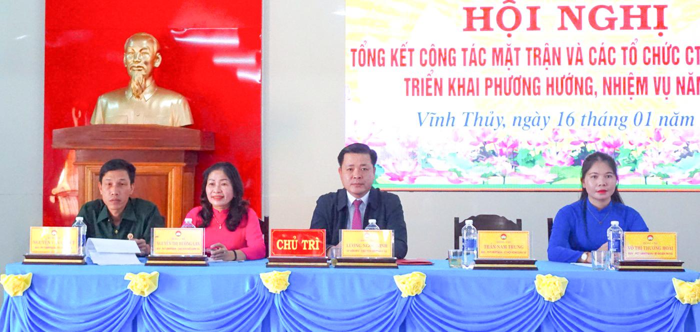 MTTQ xã Vĩnh Thủy vào cuộc tuyên truyền, giám sát rà soát hộ nghèo