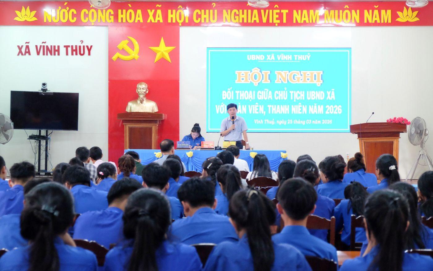 Xã Vĩnh Thủy đẩy mạnh triển khai chương trình phát triển thanh niên giai đoạn 2026–2030